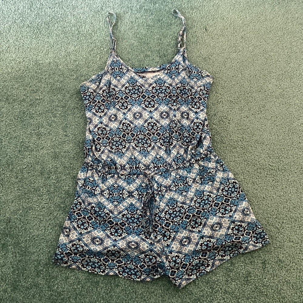 Old Navy: Blue and white romper